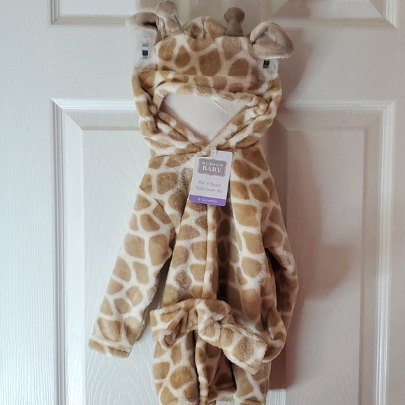 ❤️New Super Cute Giraffe Baby Robe Size 6-12 Months - Picture 3 of 6